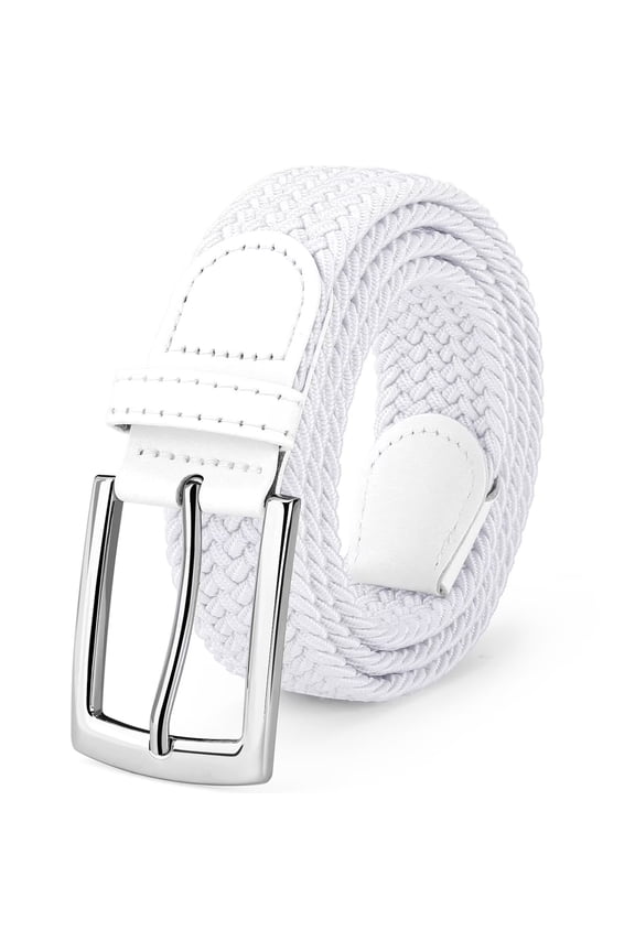 Elastic Braided Belts for Men Stretch Woven Belts for Work Casual