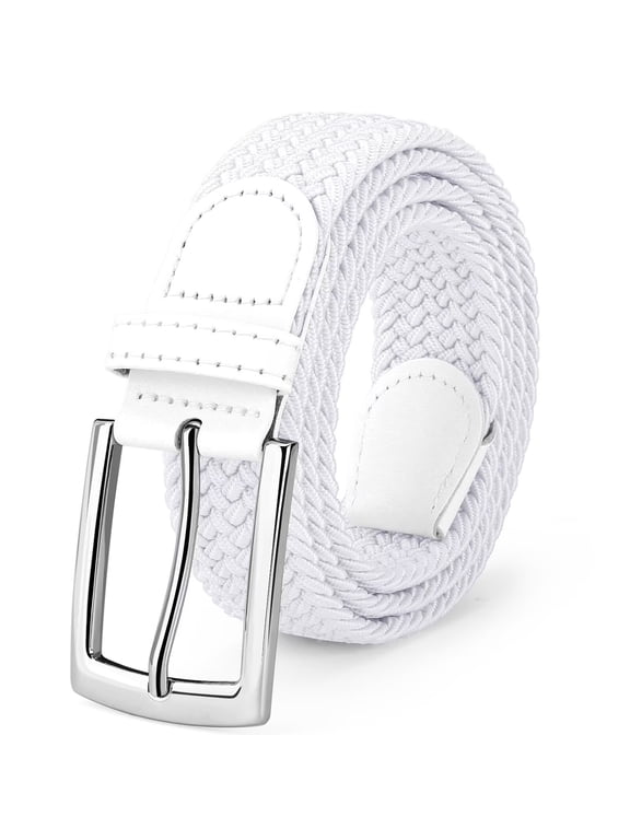 Elastic Braided Belts for Men Stretch Woven Belts for Work Casual