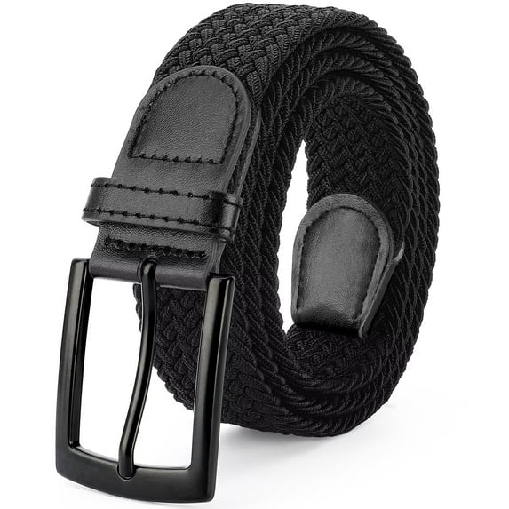 JASGOOD Elastic Braided Belts for Men Stretch Woven Belts for Work Casual