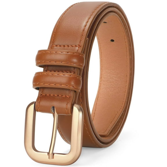 JASGOOD Leather Belts for Women Fashion Waist Ladies Belt for Jeans Pants with Pin Buckle
