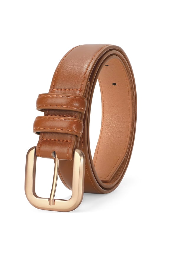 Leather Belts for Women Fashion Waist Ladies Belt for Jeans Pants with Pin Buckle