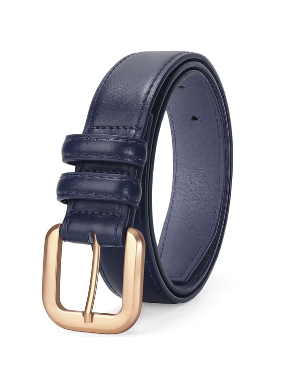 Leather Belts for Women Fashion Waist Ladies Belt for Jeans Pants with Pin Buckle