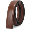 thumbnail image 1 of JASGOOD Men Ratchet Belt Strap Wide 30MM 1.18", Brown Replacement Leather Belt, 1 of 7