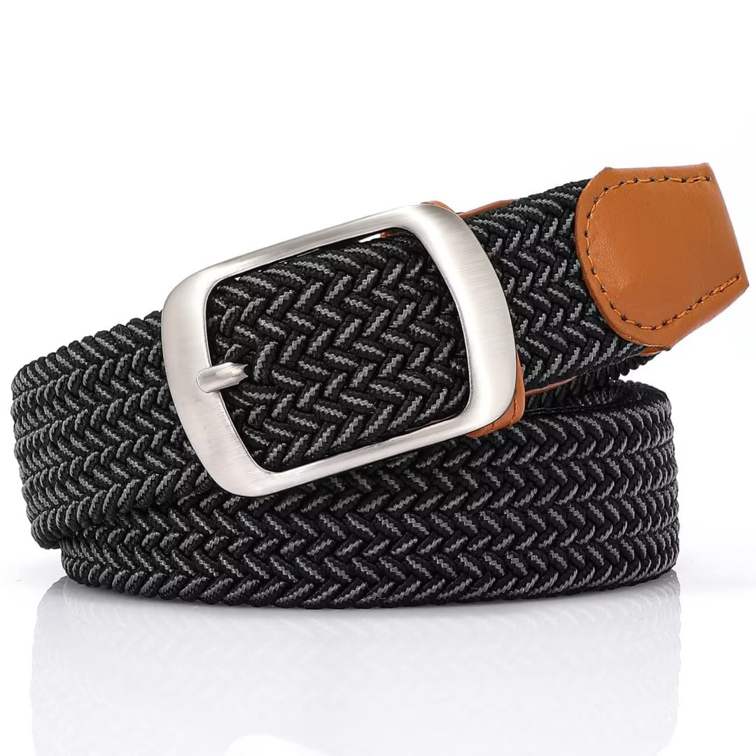 Jasgood Men's Braided Leather Belt
