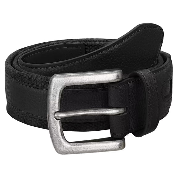 JASGOOD Men's Casual Belt Canvas Leather Mixed Braided Belts for Men