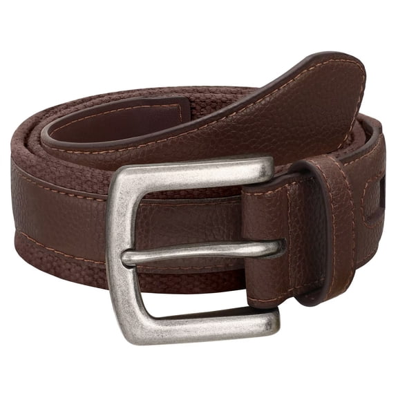 JASGOOD Men's Casual Belt Canvas Leather Mixed Braided Belts for Men