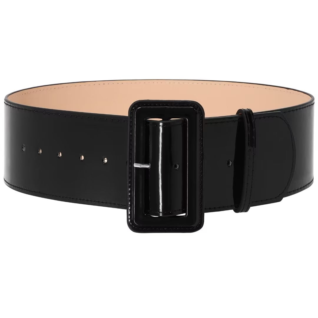 Wide Waist Belt - Black - Ladies