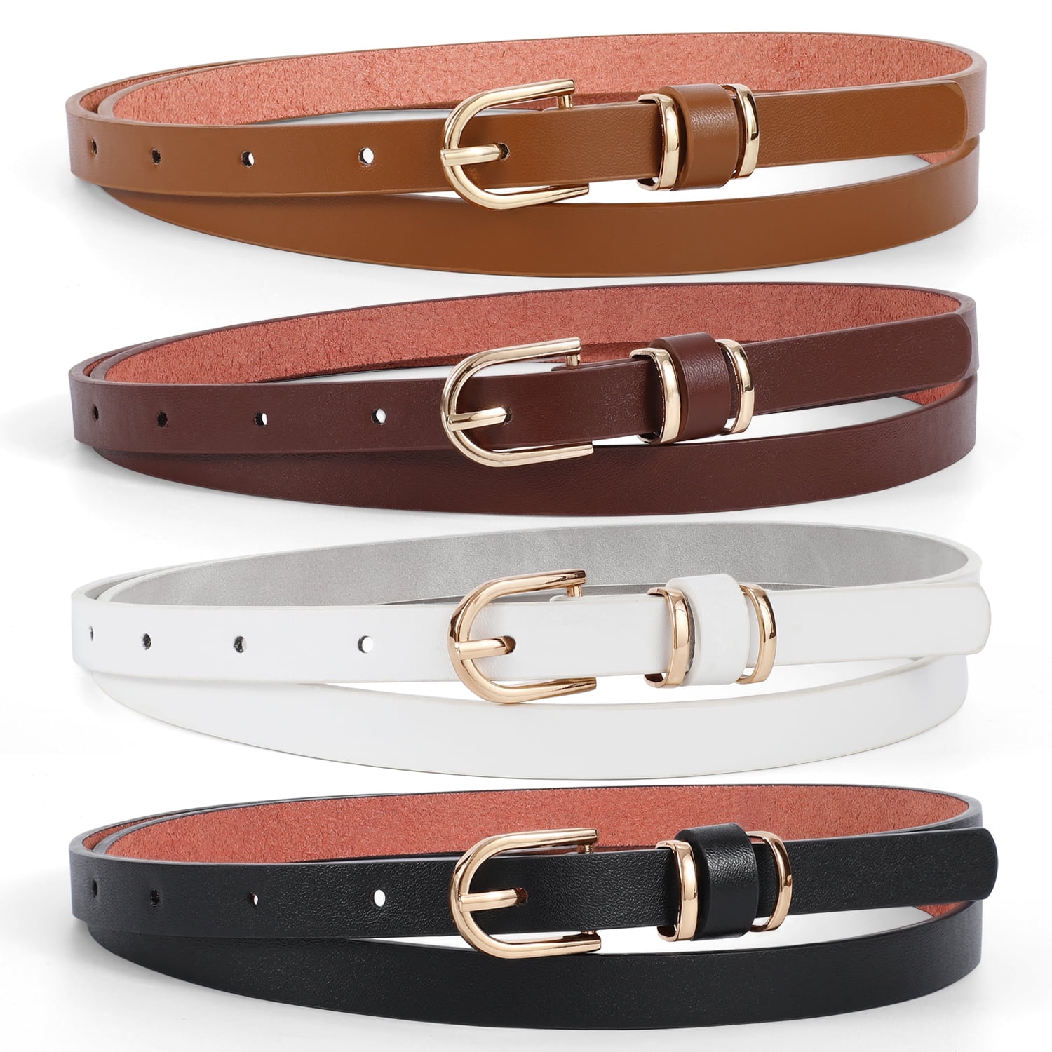 SUOSDEY Women's Fashion Soft Leather Belt