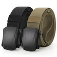 thumbnail image 1 of JASGOOD Stretch Belts for Men 2 Pack, Mens Gift Elastic Web Men's Golf Belt, 1 of 9