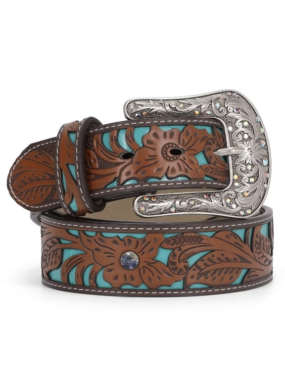 Western Belts for Women Cowgirl Cowboy Country Belt for Jeans Pants Dresses