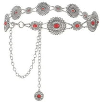 ladies dress waist chain belt
