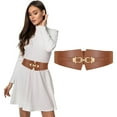thumbnail image 1 of JASGOOD Wide Elastic Belts for Women Fashion Stretch Waist Belt for Dresses Coats, 1 of 10