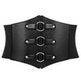 thumbnail image 1 of JASGOOD Women Corset Belts Wide Elastic Waspie Black Waist Belt for Dress, 1 of 10