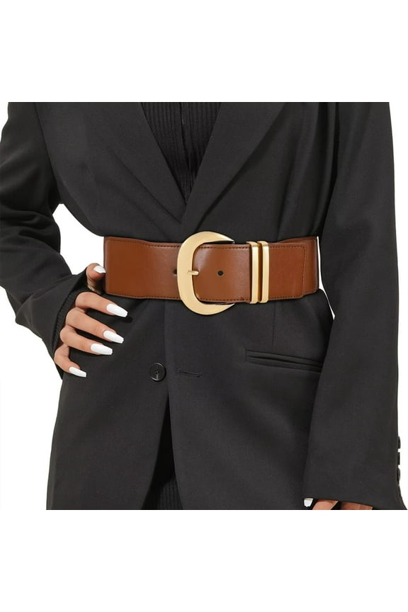 Women Elastic Wide Belts Stretchy Waist Cinch Belt Waistband for Dresses