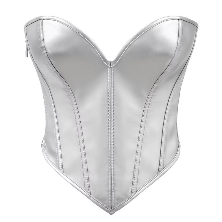 JASGOOD Women PU Leather Corset Top Lace-Up Tied Underbust Costume Waspie Steampunk Zipper Bustier for Ladies, Women's, Size: Fit Waist 34.6, Beige JASGOOD Women PU Leather Corset Top Lace-Up Tied Underbust Costume Waspie Steampunk Zipper Bustier for Ladies, Women's, Size: Fit Waist 34.6, Beige