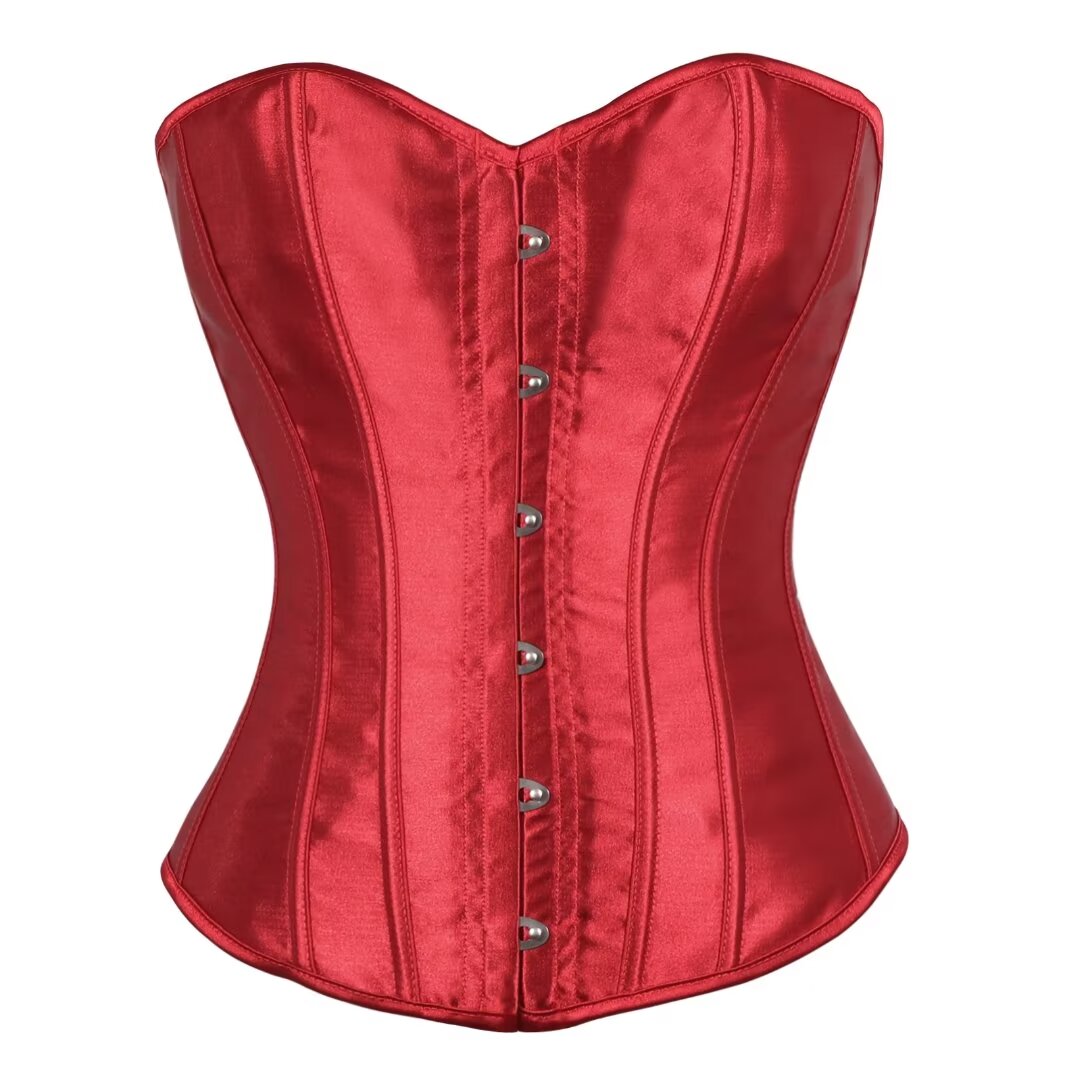 Ceinture Corset Femme JasGood - Style Steampunk, Lacets, 16 Baleines, Tailles 63-112cm
