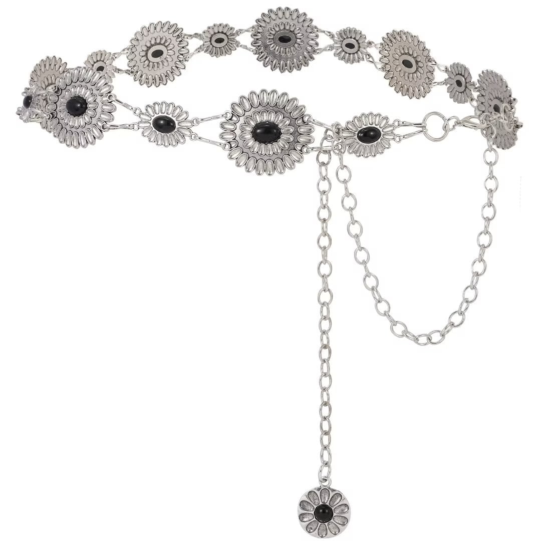 JASGOOD Women Western Chain Belt Cowgirl Waist Belts for Dresses Jeans