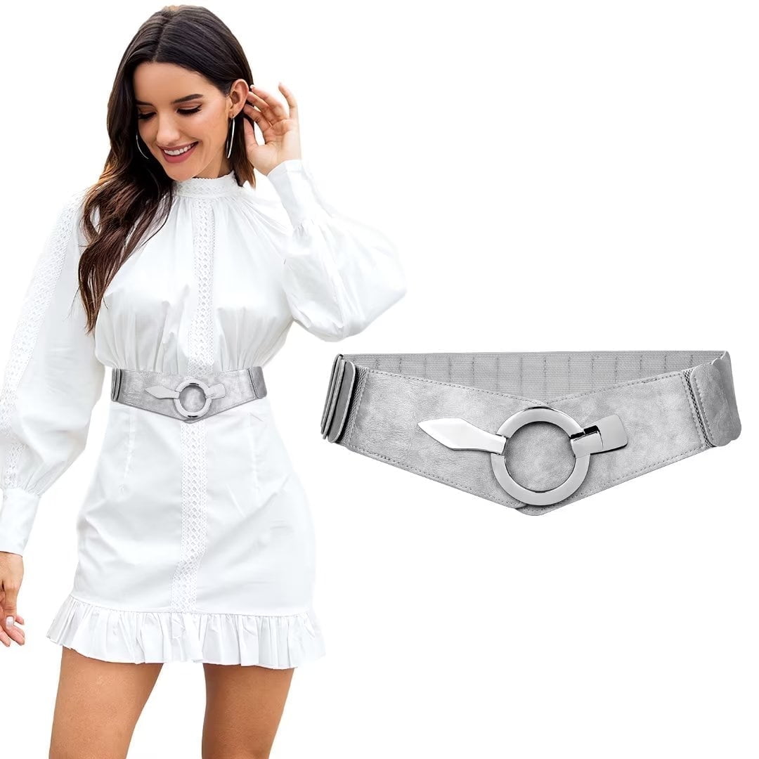 silver belt for dress plus size Silver Wide Belts For Dresses Plus Size Wide Leather Waist Belt, Womens Waist Belt, High Waist