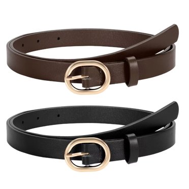 Ceinture En Cuir Italien Pour Femme - Marron - Taille S - Occasion