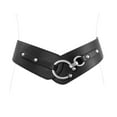 thumbnail image 1 of JASGOOD Women Wide Elastic Thick Belt Fashion Vintage Stretch Leather Waist Belt for Dress, 1 of 7