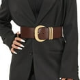 thumbnail image 1 of JASGOOD Women Wide Elastic Waist Belt Fashion Stretchy Cinch Belt Waistband with Gold Buckle, 1 of 9