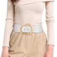 thumbnail image 1 of JASGOOD Women Wide Elastic Belts Fashion Stretchy Waist Belt with Big Gold Buckle for Dresses, 1 of 8