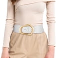thumbnail image 1 of JASGOOD Women Wide Elastic Belts Fashion Stretchy Waist Belt with Big Gold Buckle for Dresses, 1 of 8