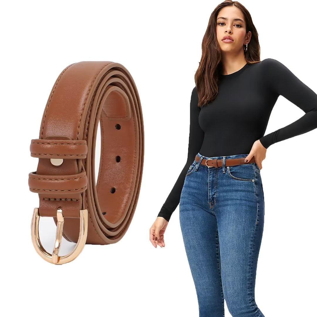 JASGOOD Women's Leather Belts for Dresses Jeans Fashion Ladies