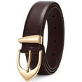 thumbnail image 1 of JASGOOD Women's Leather Belts for Jeans Dresses Fashion Ladies Belt with Gold Buckle, 1 of 8
