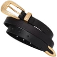 thumbnail image 1 of JASGOOD Women's Western Skinny Belt with Carving Buckle Cowgirl Cowboy Waist Belt for Jeans Dresses, 1 of 11