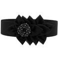 thumbnail image 1 of JASGOOD Women's Wide Elastic Belt Fashion Flower Cinch Belt Stretchy Waist Belts for Dresses, 1 of 8