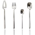 thumbnail image 1 of JASHII Hangable Silverware Set, Matte Silver Flatware Cutlery Set Service for 2, Satin Finish 8 Piece Stainless Steel Utensils Set for Home and Restaurant, Dishwasher Safe(Silver), 1 of 11