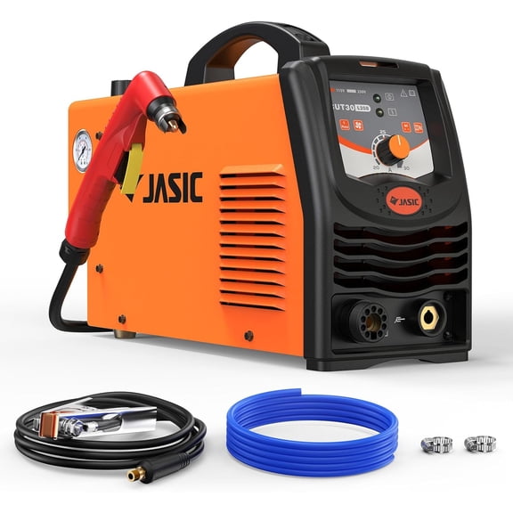 JASIC CUT30 Plasma Cutter, 110/220V Dual Voltage 30A Portable Plasma Cutter, 8mm Clean Cut, 15mm Max Cutting, IGBT Inverter Metal Cutter with Non-HF Ignition, CSA Approved for DIY & Home Use