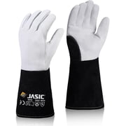 JASIC TIG Welding Gloves Lighweight Leather ergonomic Design Durable for WelderX-Large