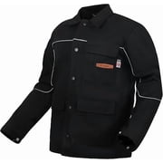 JASIC Welding Jacket 11 oz Cotton Flame ResistantFR Light weight Weld ClothesSizeL