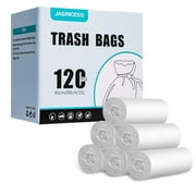JASINCESS 4 Gallon 120 Count Strong Trash Bags Garbage Bags Plastic Bags for Home Office - Clear