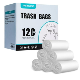 1.2 Gallon 350pcs Clear small Trash Bags Strong Clear Garbage Bags