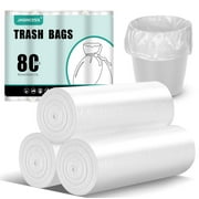 JASINCESS 4 Gallon 80 Count Strong Trash Bags Garbage Bags Plastic Bags for Home Office - Clear