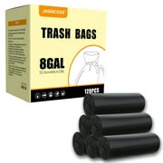 JASINCESS 8 Gallon Strong Trash Bags Garbage Bags Small Plastic Bags for Home Office Kitchen- 120 Count