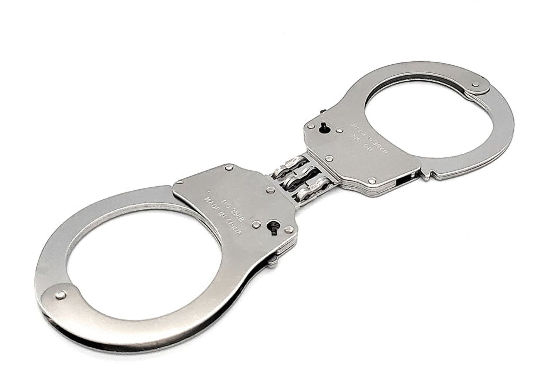 JASINCESS Toy Hinged Handcuffs with Key Steel Police Handcuffs Costume Prop  Accessories Party Supplies - Walmart.com