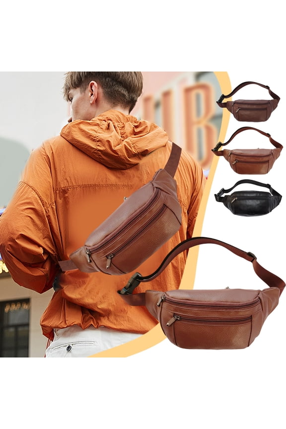 JASKFGLY Fanny Pack - 13.39x8.27x4.33in Waterproof Durable Multifunctional Large Capacity Crossbody Bag for Men & Women Ideal (Red)