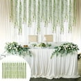 thumbnail image 1 of JASKFLY 12 PCS Faux Weeping Willow Branches - Artificial Wicker Vines & Faux Foliage Greenery for Wedding Decor & Wall Hanging Home Decor (Green), 1 of 6