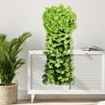 thumbnail image 1 of JASKFLY 2 PCS Silk Flower Wall Hanging - Artificial Violet Arrangement with Hydrangea Blooms for Balcony Decor & Home Interior Enhancement, Green, 1 of 8