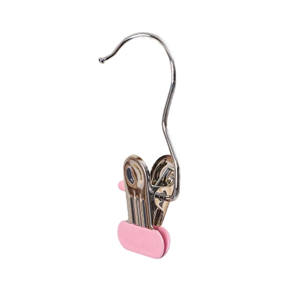 JASKFLY 3 PCS Hanging Clips - Stainless Steel Space-saving Rotating Clothes Pins for Laundry Drying and Wardrobe Organization