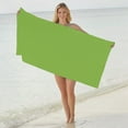 thumbnail image 1 of JASKFLY Beach Towel - Quick-Drying & Sand-Resistant Polyester Fabric for Travel, Swimming, & Sports Activities,31.50x51.18in(Light Green), 1 of 6