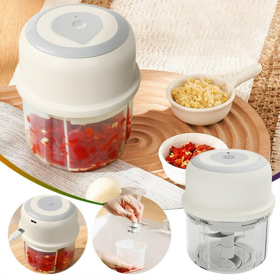 JASKFLY Garlic Masher - Wireless Portable Electric Garlic Press & Food Processor Tool for Home Cooking & Outdoor Picnics, 3.7x3.7x3.9 in