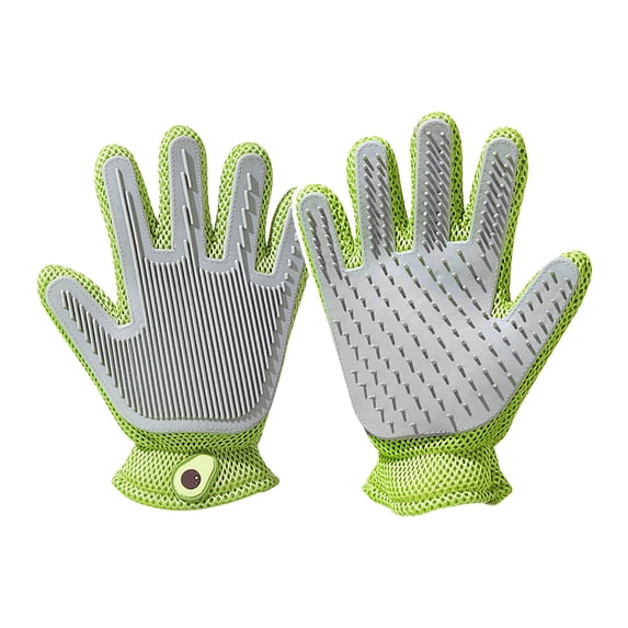 JASKFLY Pet Grooming Glove - Hair Removal Brush for Dogs and Cats Gentle Massage Tool Pet Supplies for Home Cleaning and Pet Care Accessories