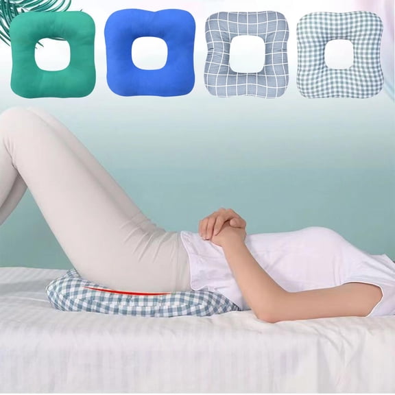 JASKFLY Pressure Relief Cushion Pearl Cotton Cushion for Pressure Ulcer Prevention Fully Washable Buttock Cushion Blue