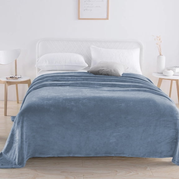 JASKFLY Solid Color Velvet Super-soft Thickened Blanket Cover - Polyester Fabric Cozy Warm Bedroom Decor for Home Comfort & Gift Giving (Gray)
