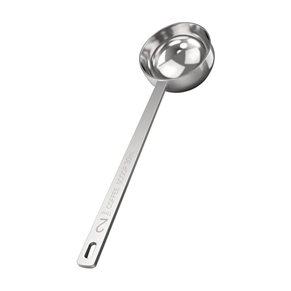 JASKFLY Stainless Steel Measuring Spoon - Long Handle Kitchen Tool for Coffee Seasoning & Milk Powder in Professional & Home Kitchens
